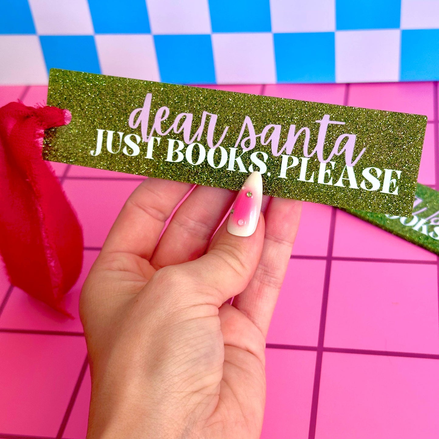 Dear Santa Acrylic Bookmark