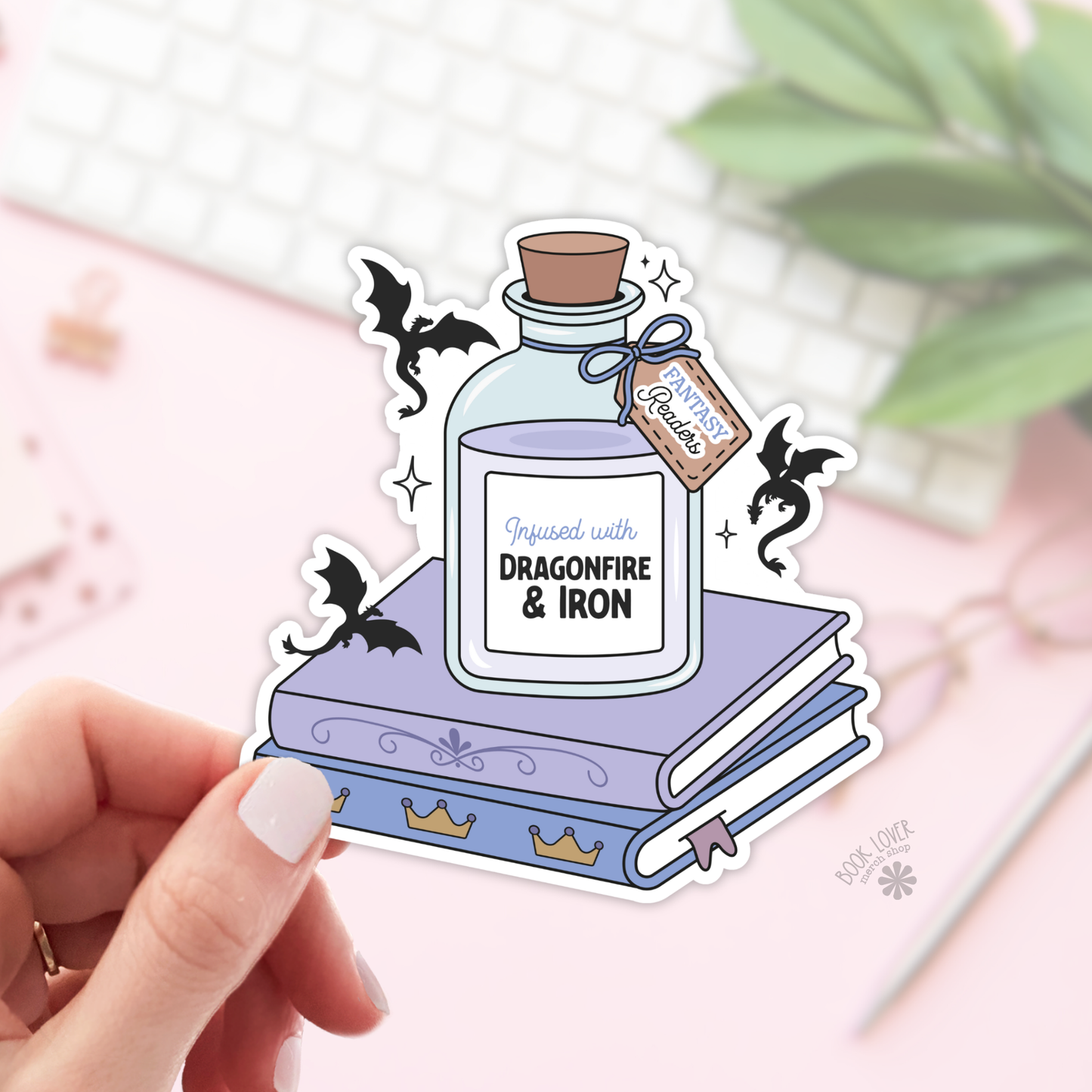 Bookish Potion Infused Sticker