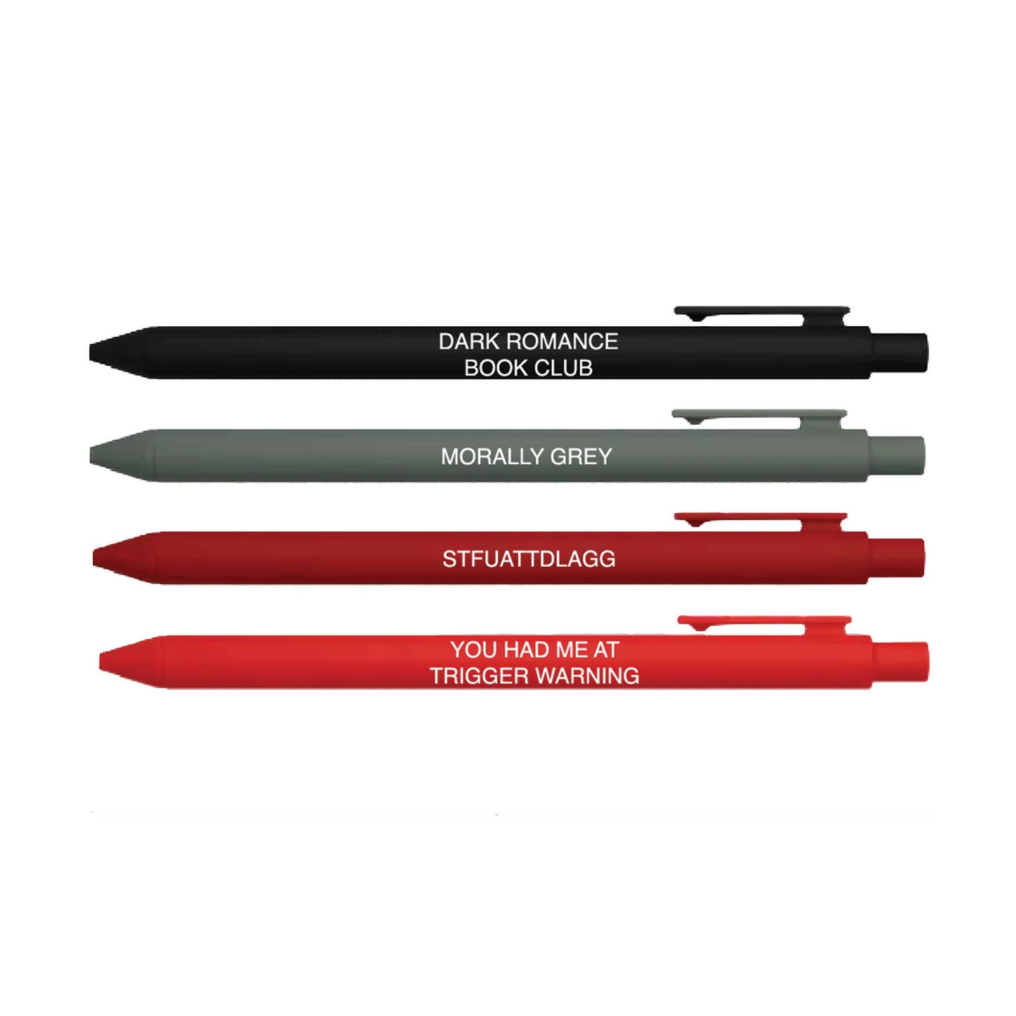 Dark Romance Pen Set β Set of 4