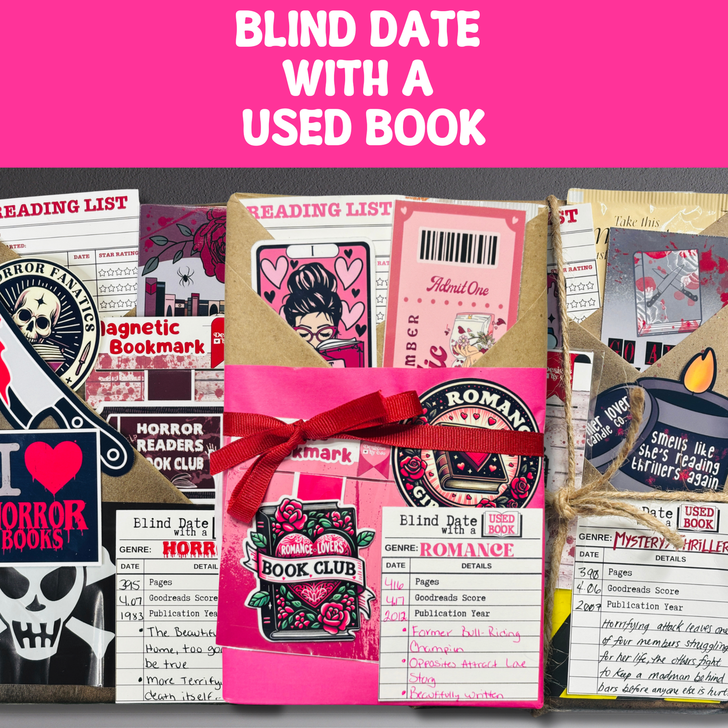 Blind Date with a Used Book – Surprise Read + Bookish Goodies