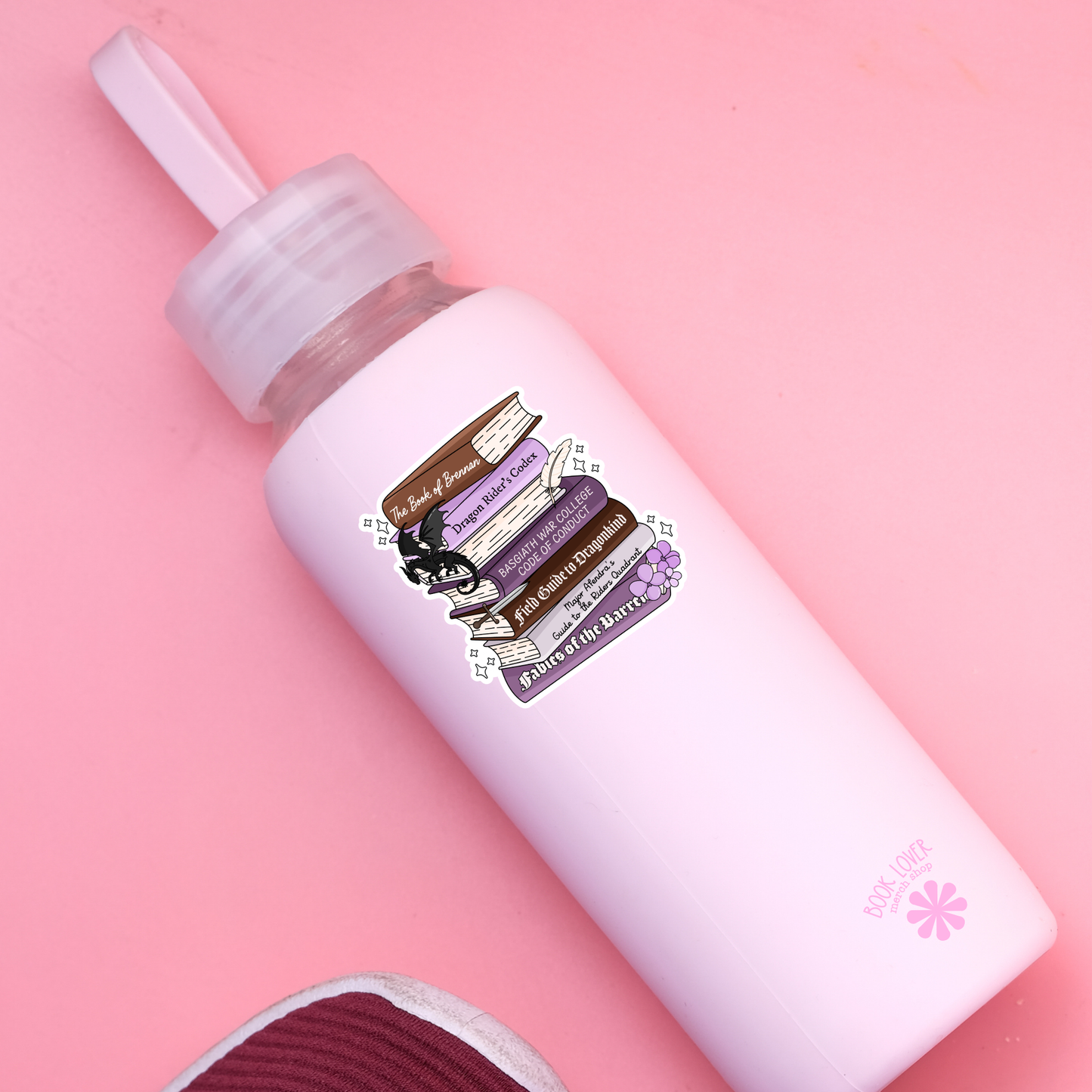 Dragon Bookstack Sticker