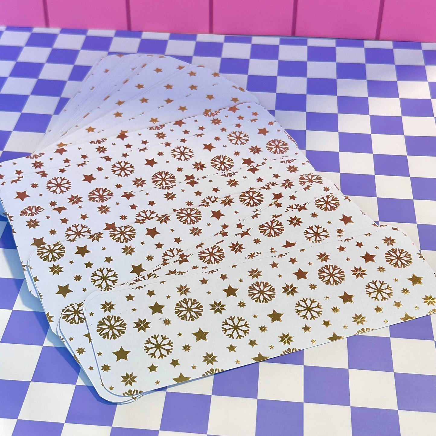 Foiled Christmas Holiday Bookmark