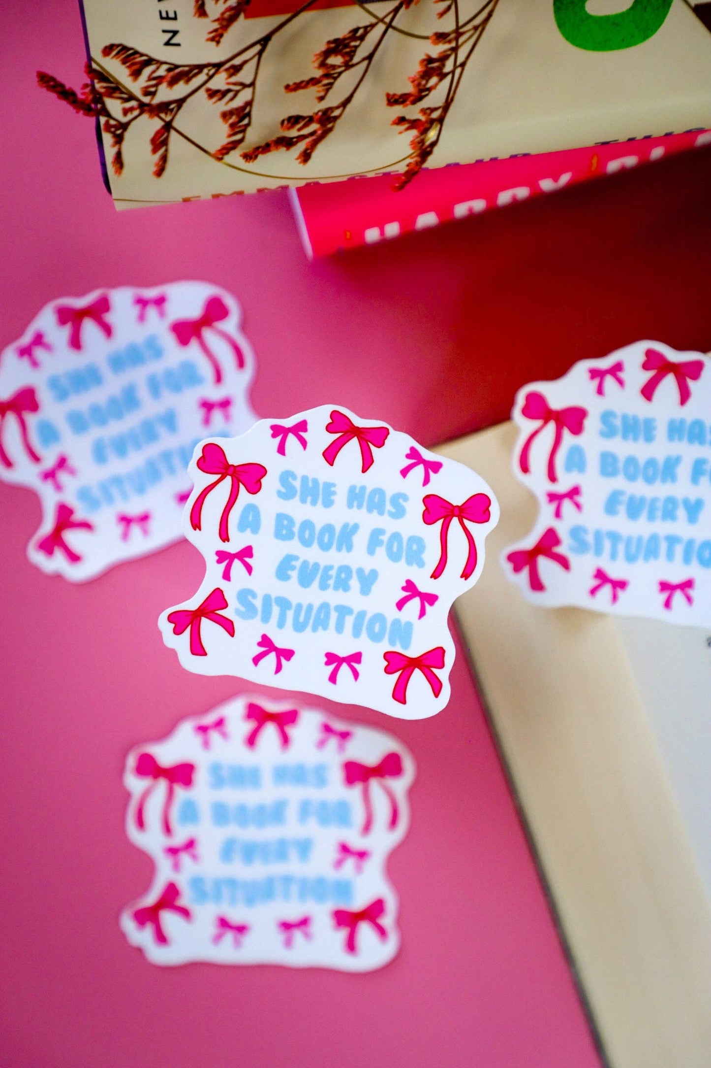 She Has a Book for Every Situation Sticker | Funny Reader Sticker