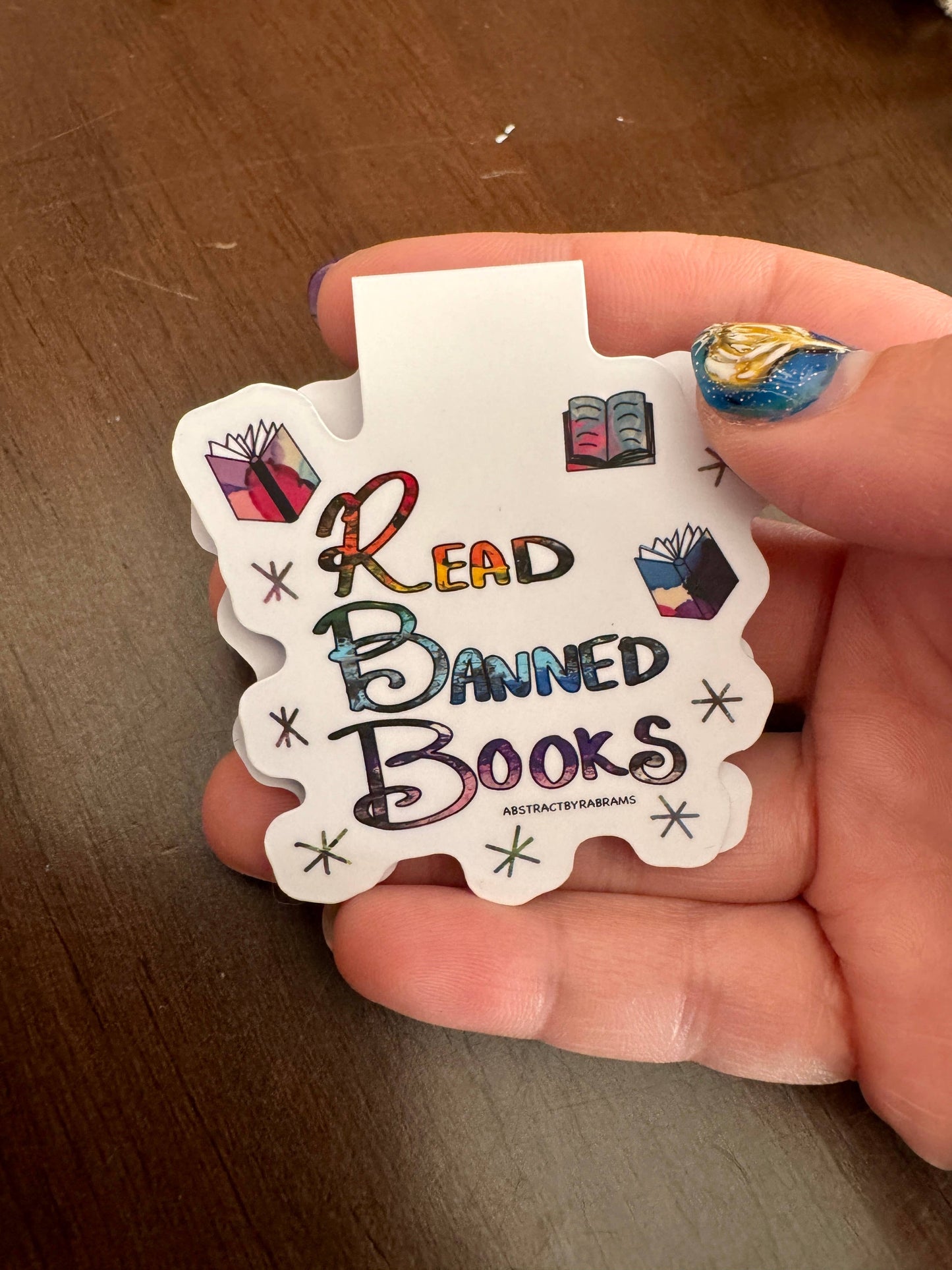 Read Banned Books Magnetic Bookmark