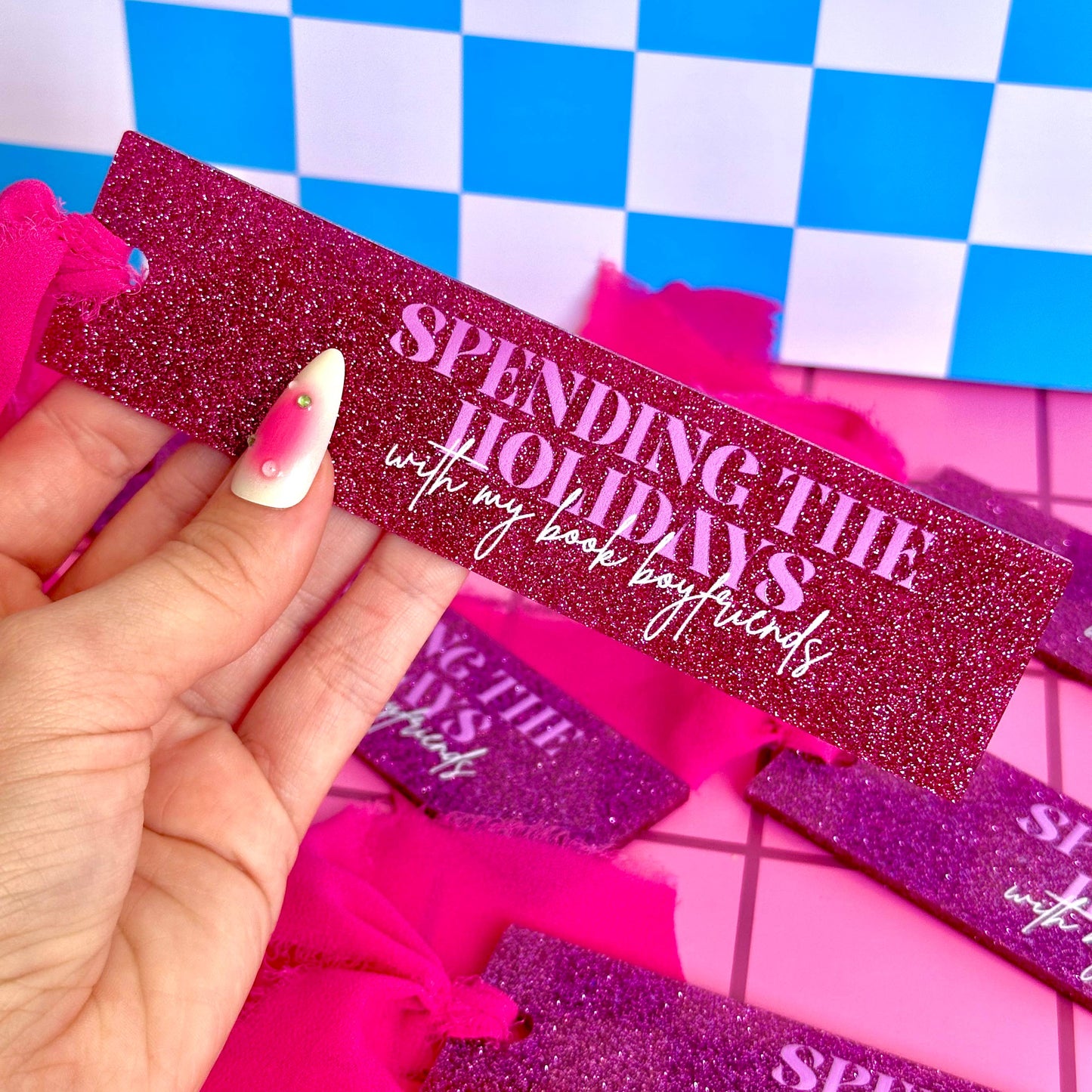 Holiday Book Boyfriends Acrylic Bookmark