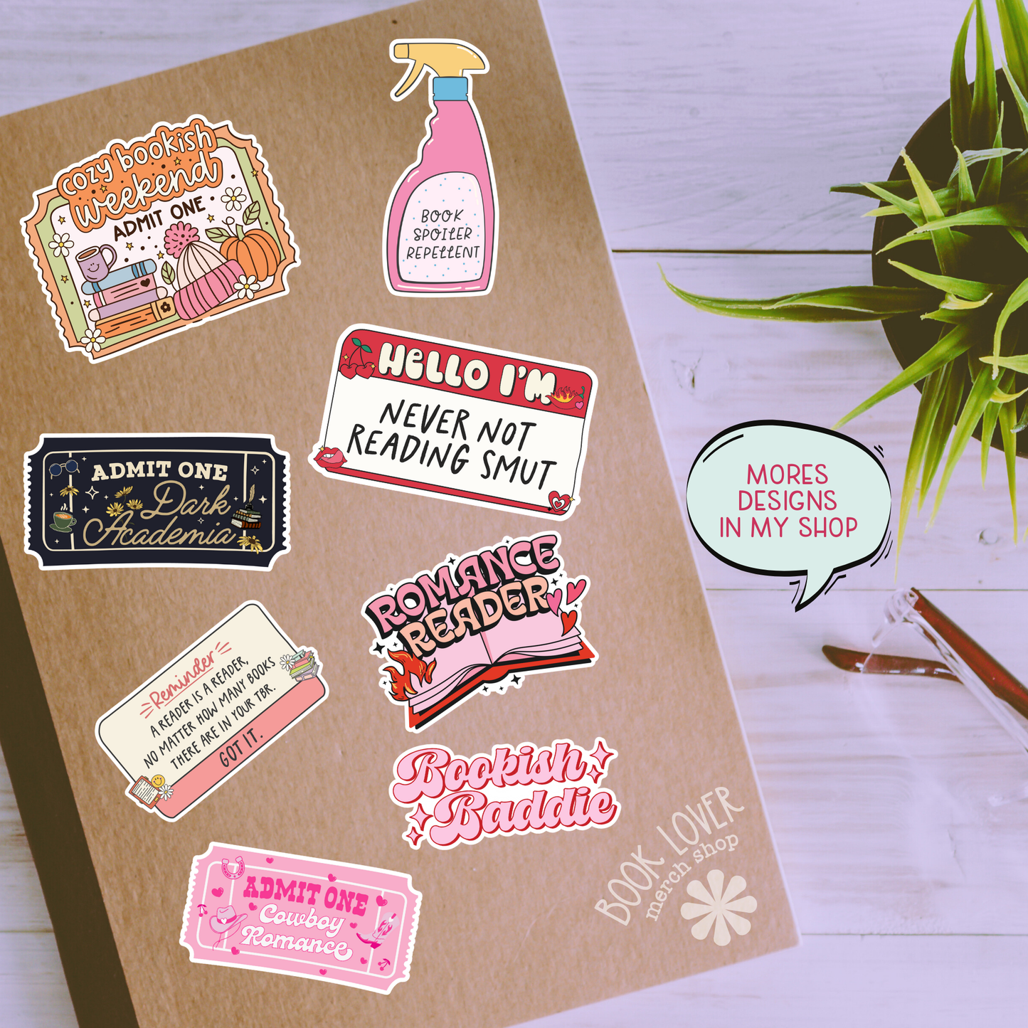 Slow Burn Book Club Sticker