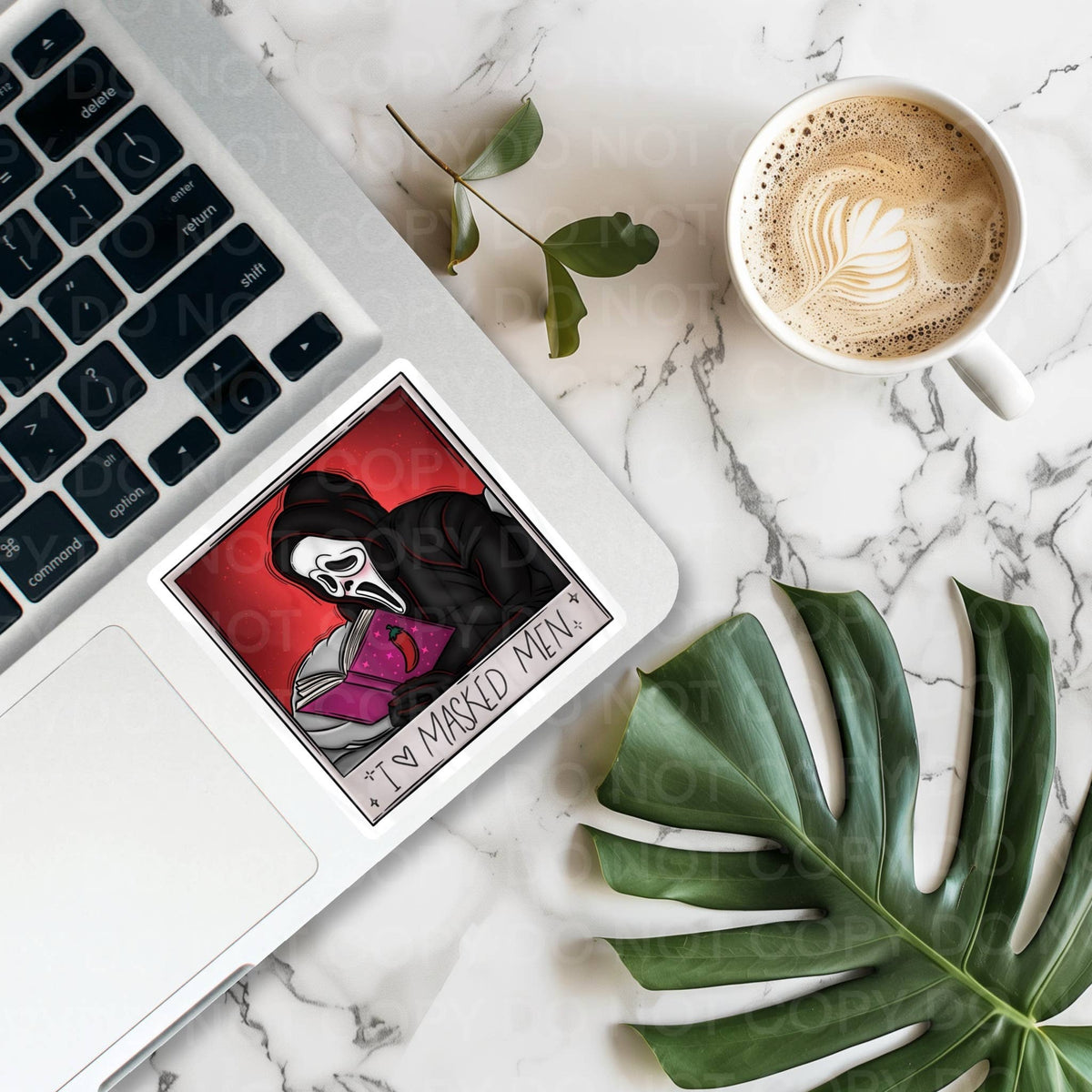 I Love Masked Men Sticker | Horror Romance & Dark Bookish Decal