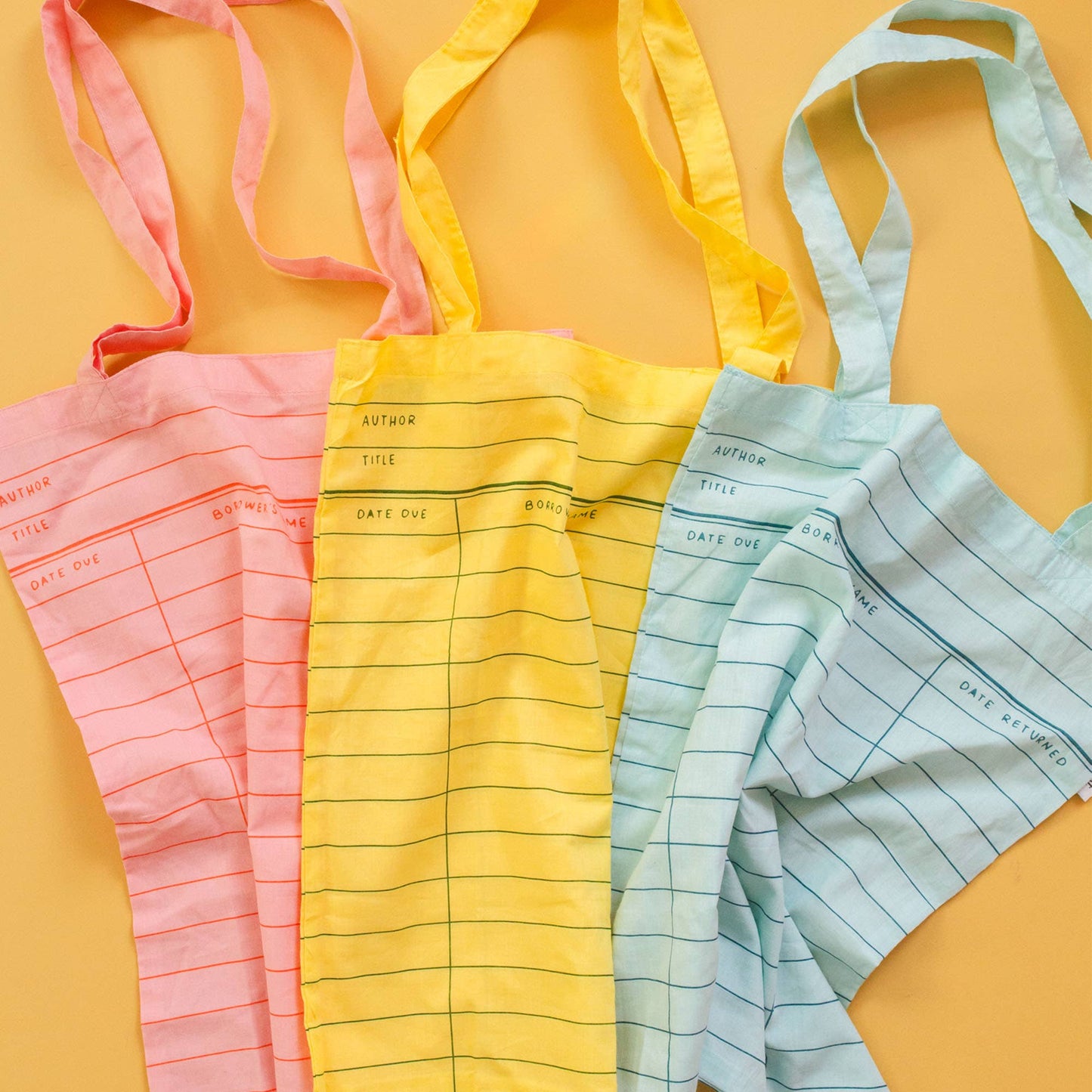 Pink Library Card Lightweight Foldable Tote Bag