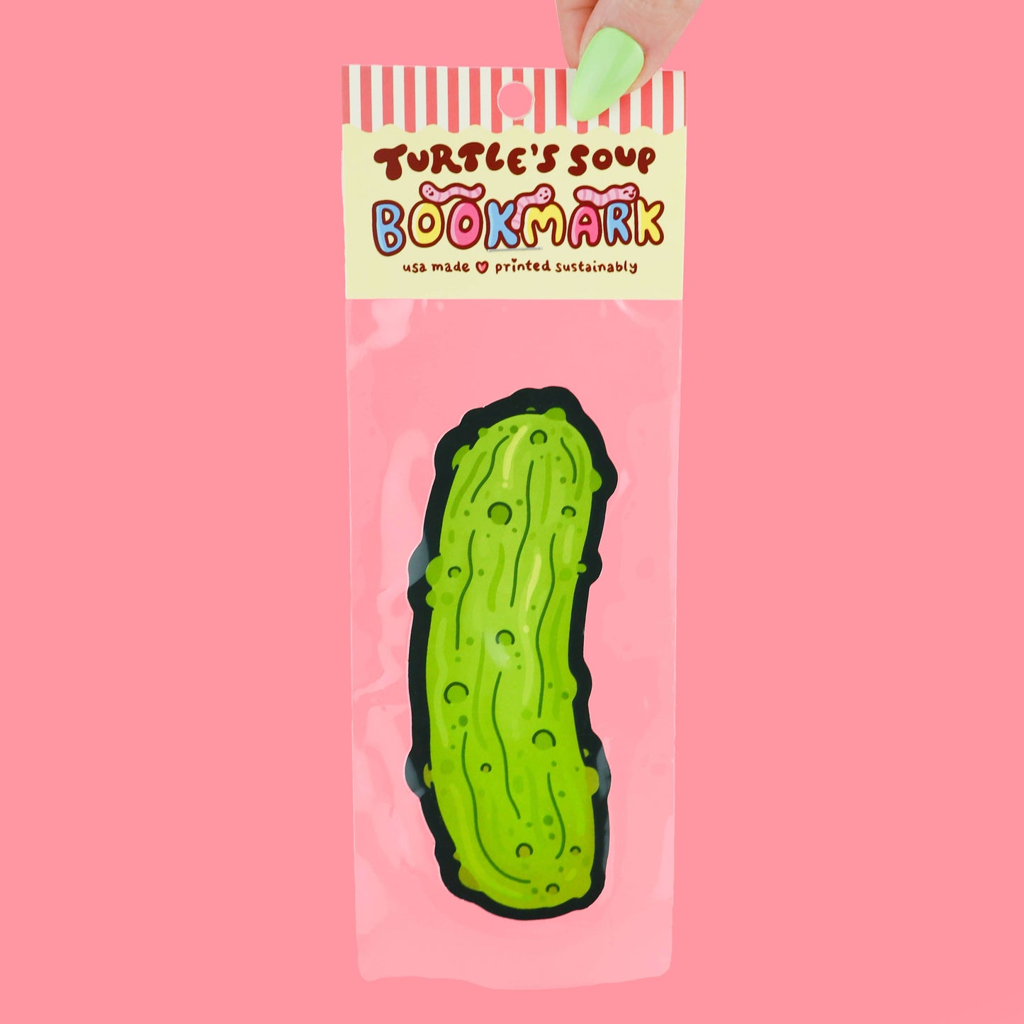 Juicy Dill Pickle Bookmark