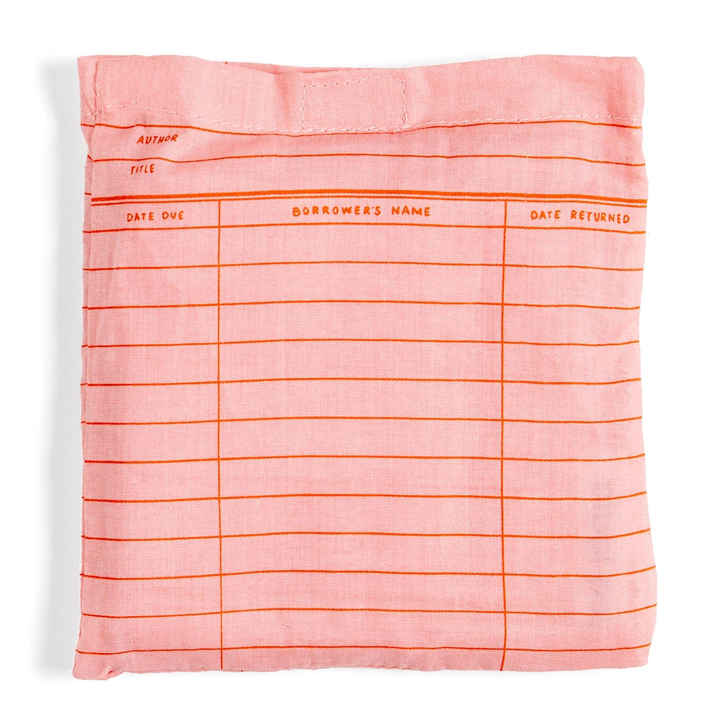 Pink Library Card Lightweight Foldable Tote Bag