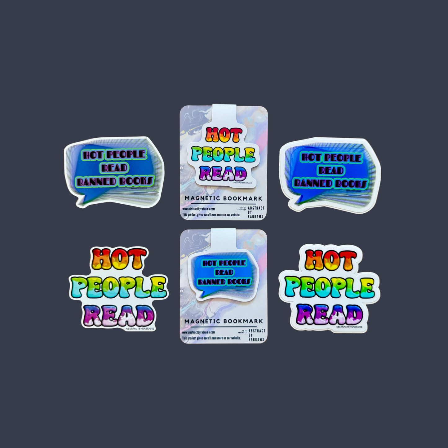 Hot People Read Banned Books Sticker | Waterproof Vinyl Book Lover Decal