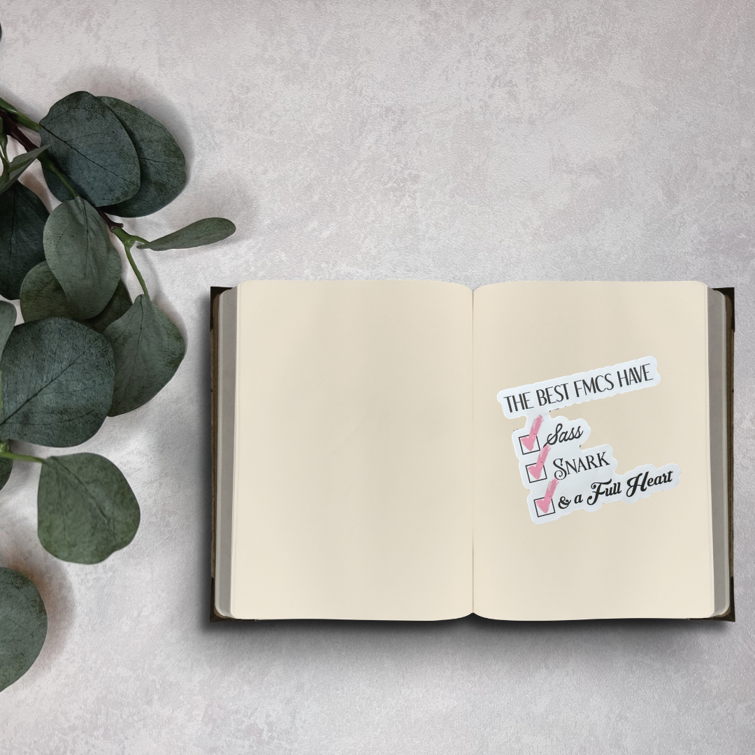 Best FMCs Checklist Sticker | Sassy Romance Reader Vinyl Decal