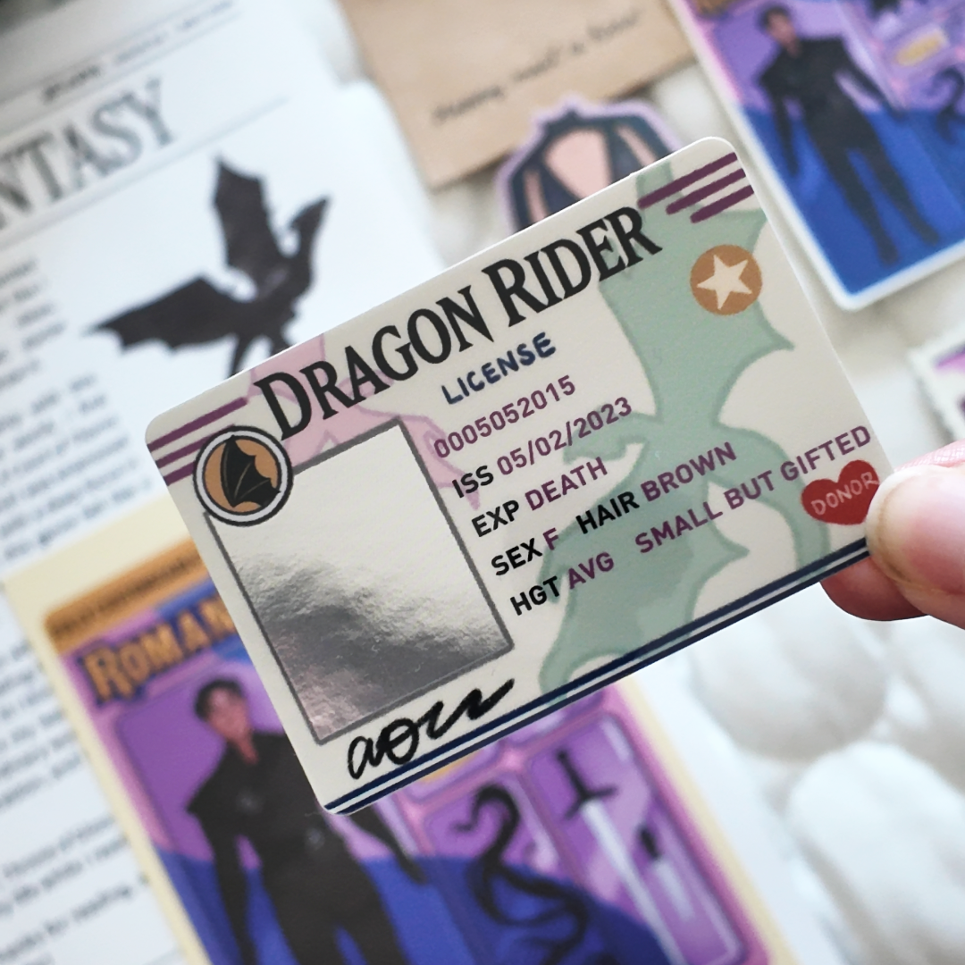 Dragon Rider License Sticker | Romantasy Bookish Sticker