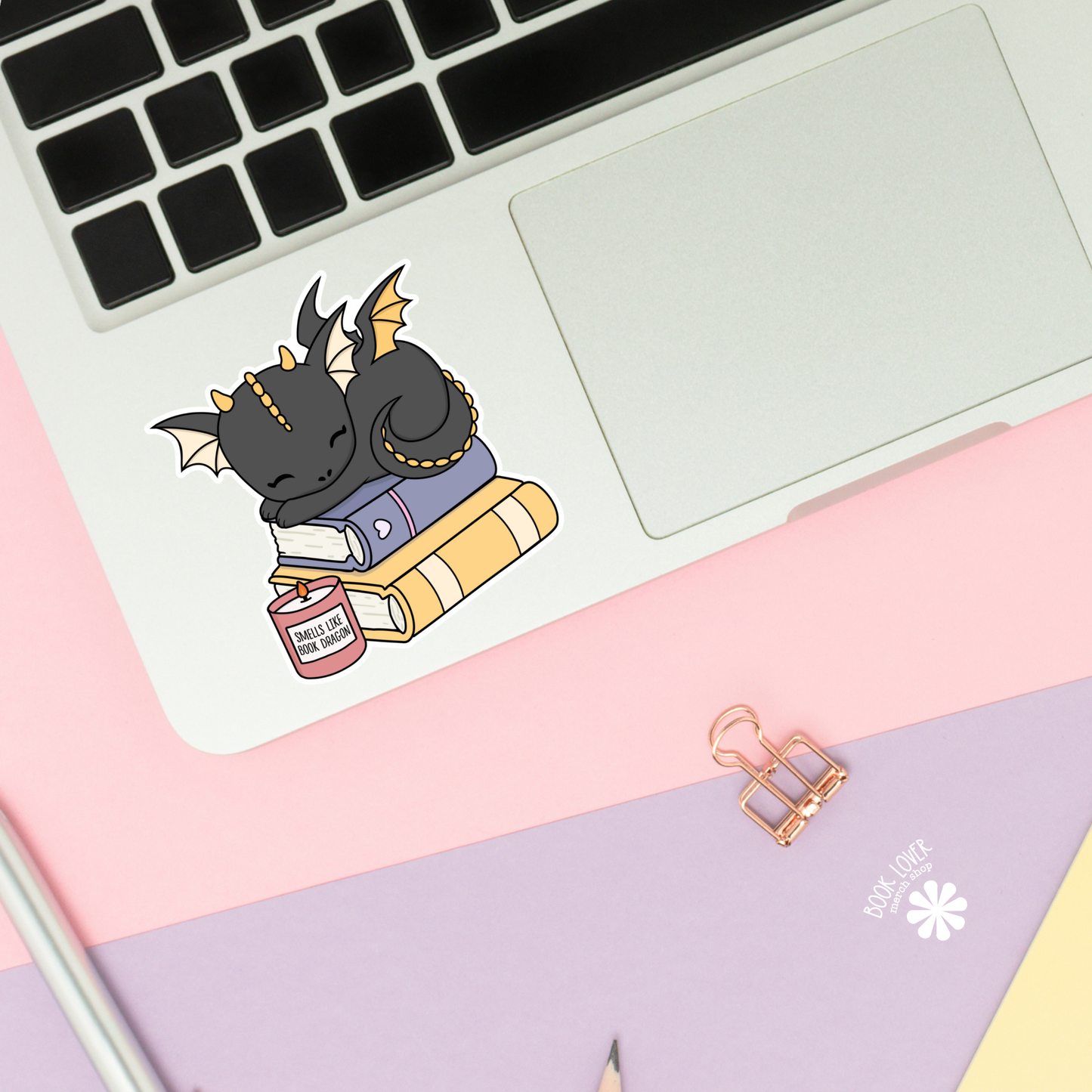 Smells Like Book Dragon Sticker