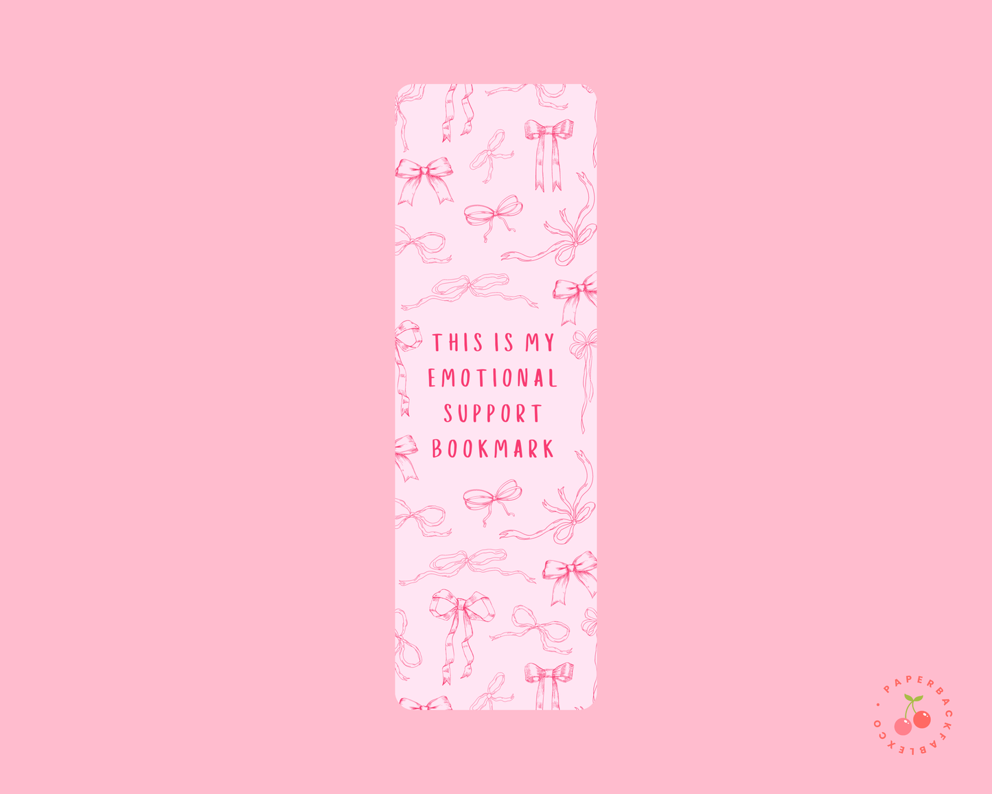 Emotional Support Bookmark