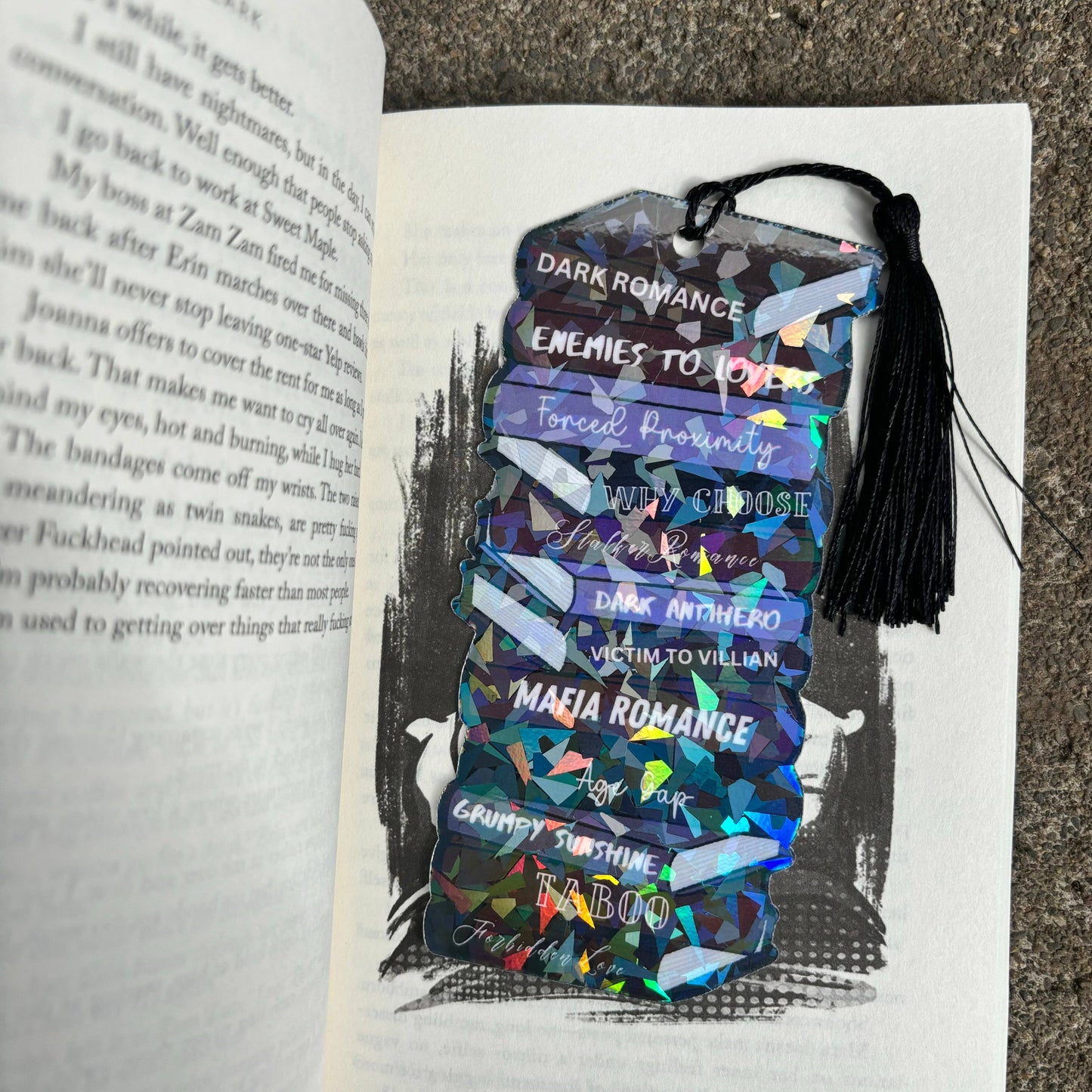 Dark Romance Tropes Bookmark | Spicy Bookish Bookmark