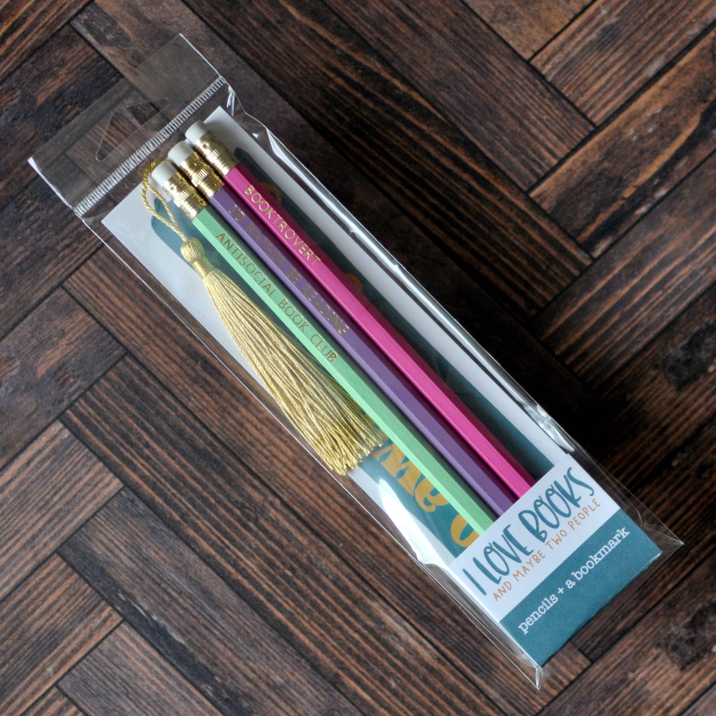 I Love Books – Pencil & Bookmark Gift Set for Book Lovers