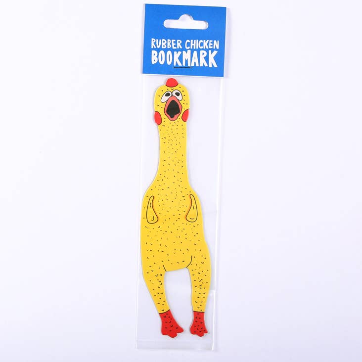 Rubber Chicken Die Cut Bookmark – Double-Sided