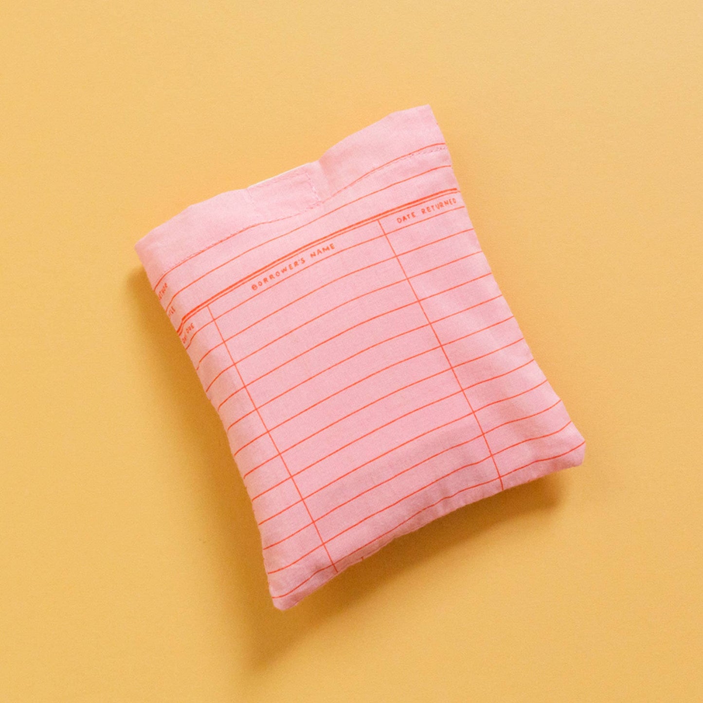 Pink Library Card Lightweight Foldable Tote Bag