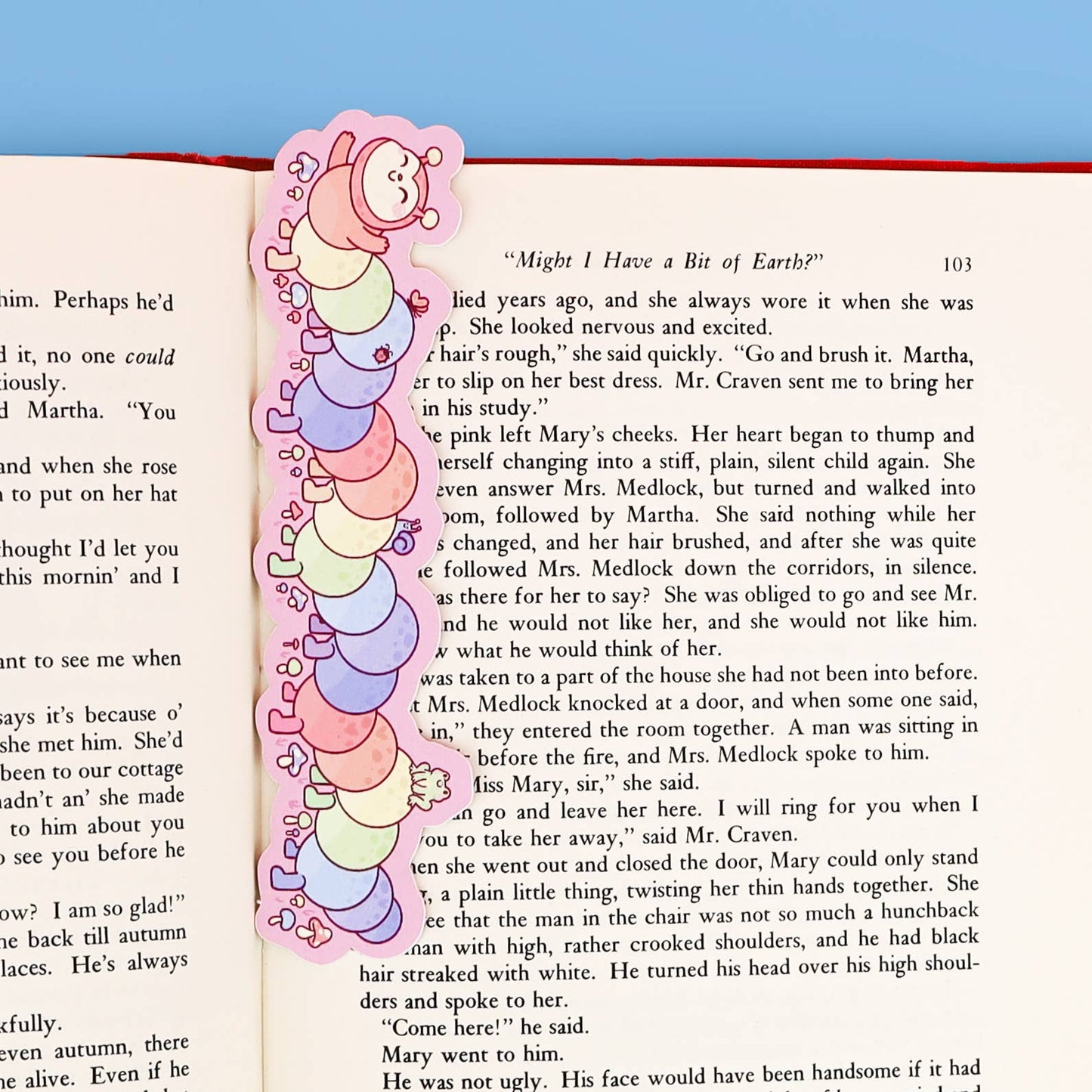 Rainbow Caterpillar Bookmark