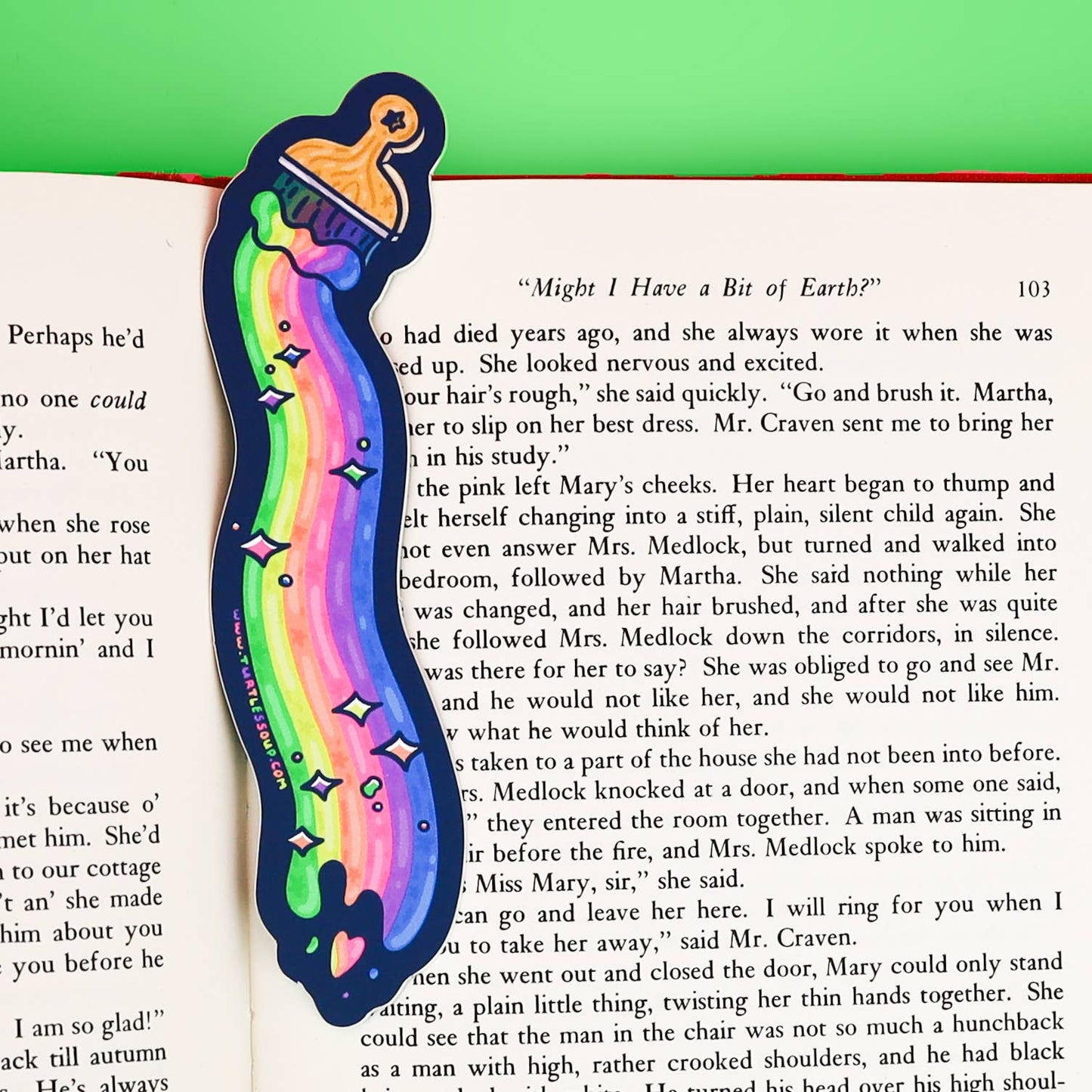 Rainbow Paintbrush Bookmark