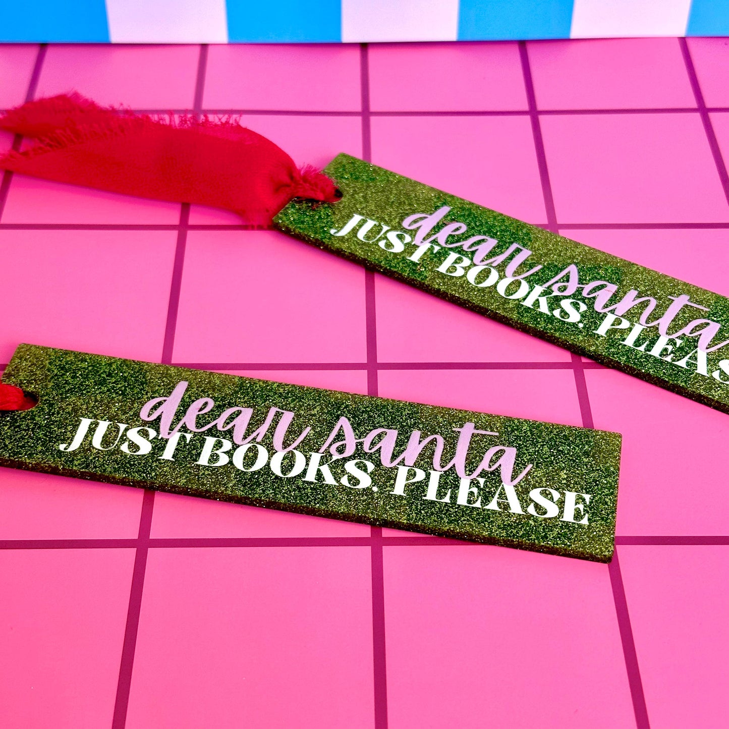 Dear Santa Acrylic Bookmark