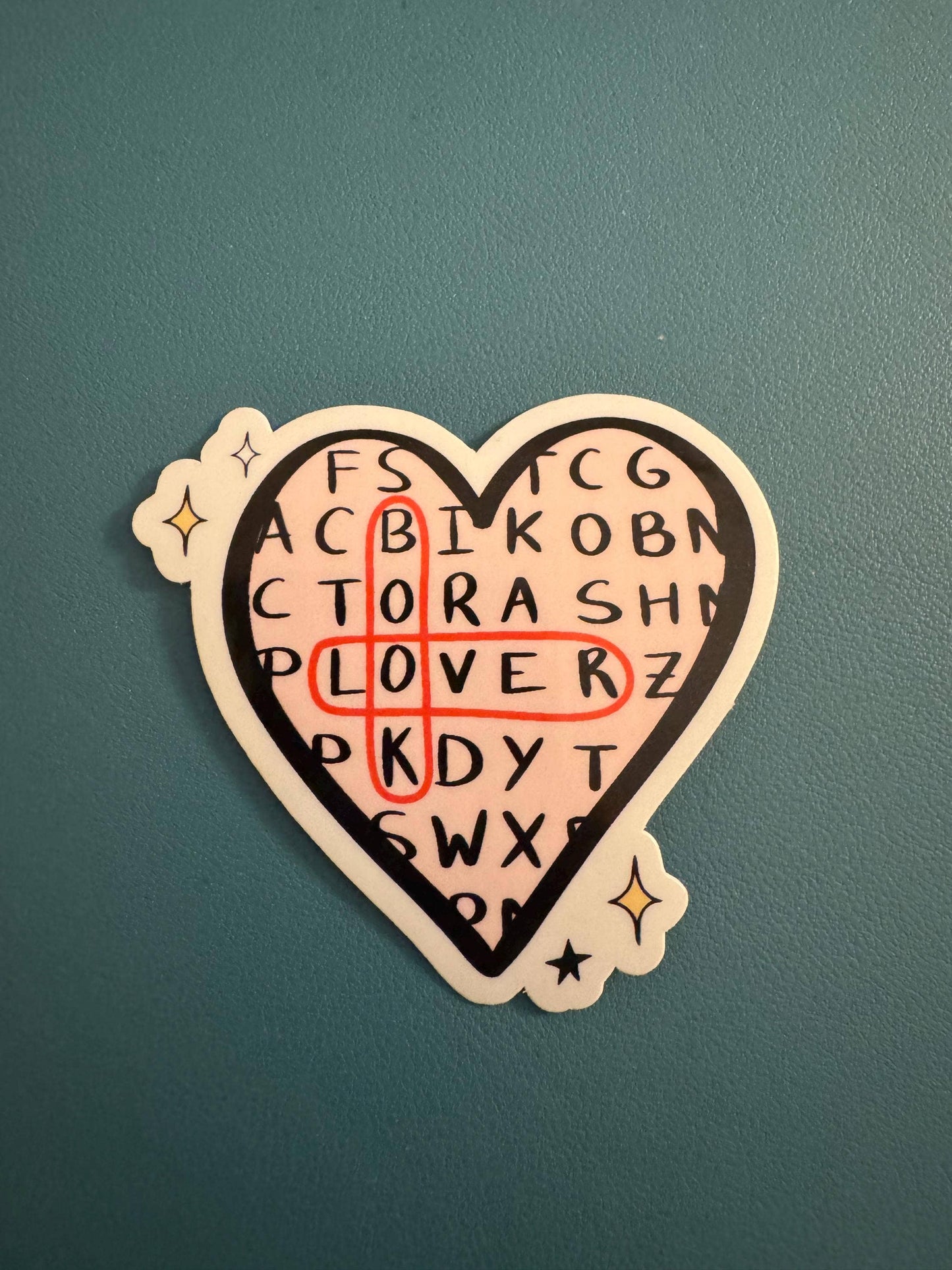 Book Love Word Search Sticker | Romance Reader Sticker