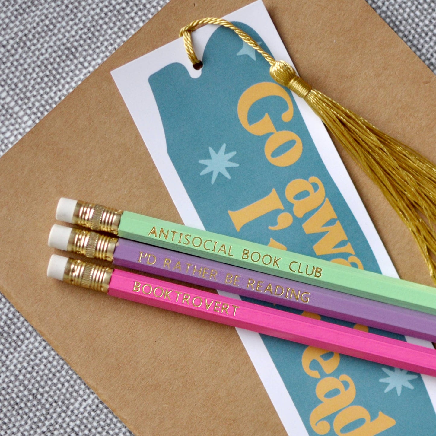 I Love Books – Pencil & Bookmark Gift Set for Book Lovers
