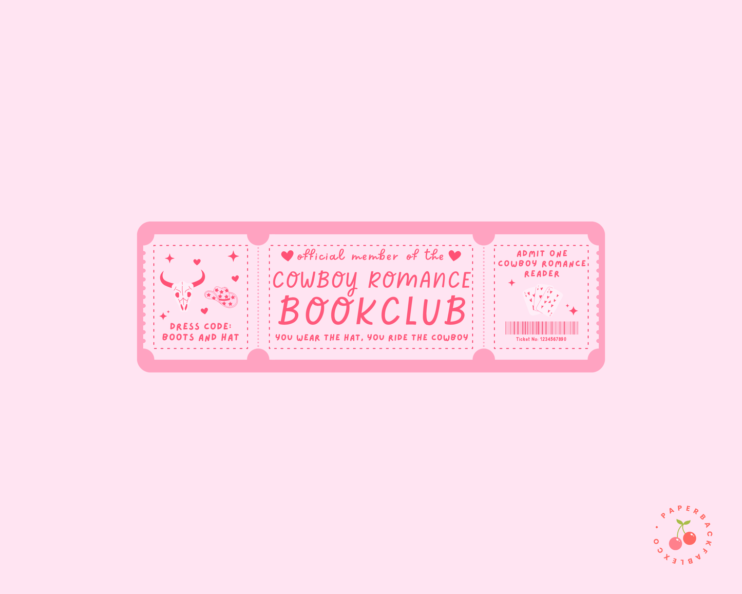 Cowboy Romance Book Club Bookmark
