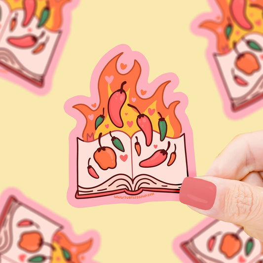 Flaming Hot Romance Sticker