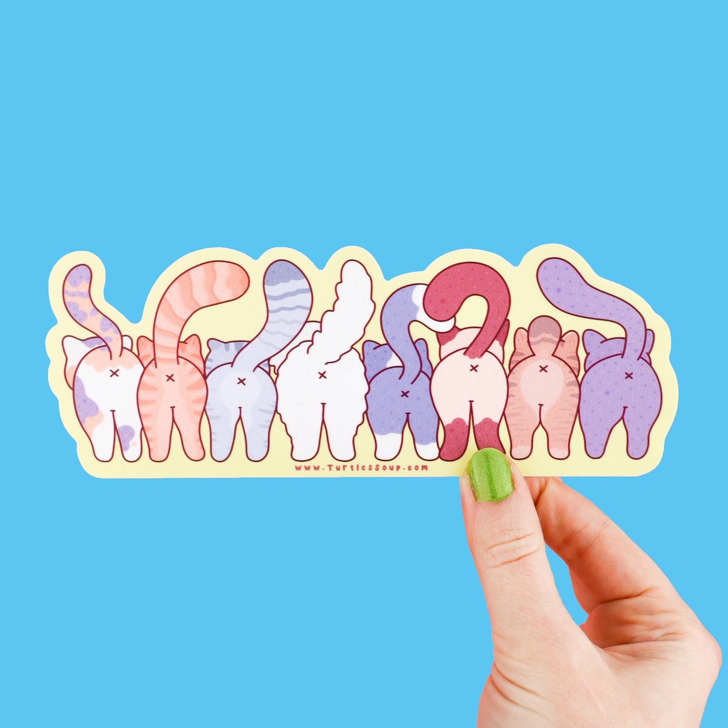 Funny Cat Butts Sticker