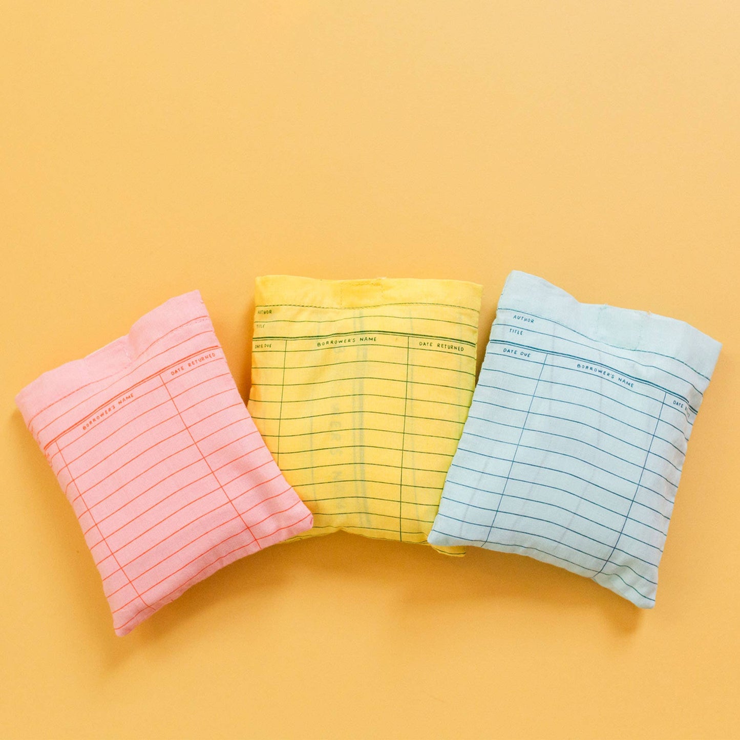 Pink Library Card Lightweight Foldable Tote Bag