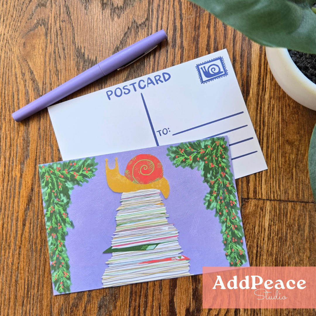 Snail Mail Illustrated Postcard Set | 12 Bookish & Whimsical Postcards