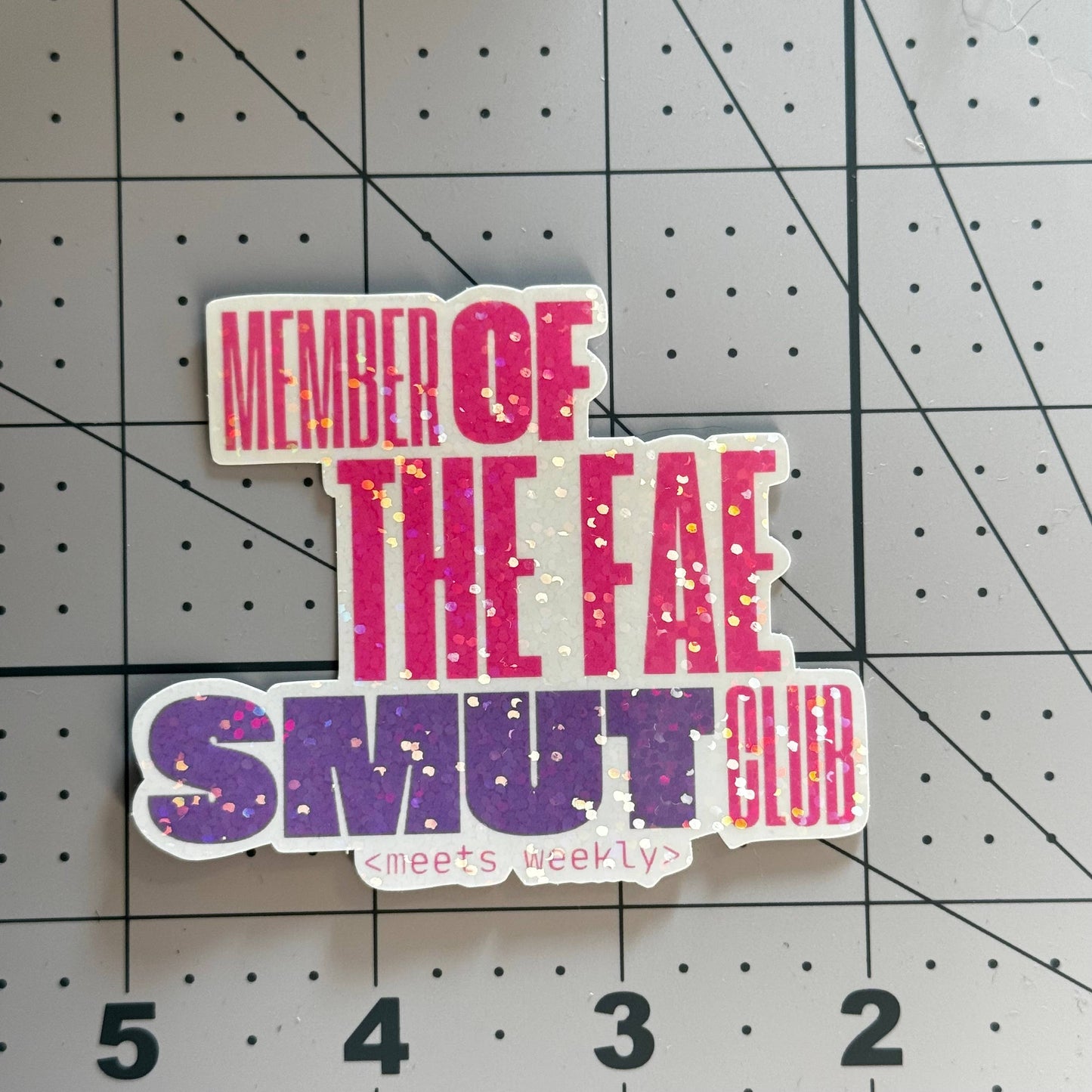 Fae Smut Club Sticker | Glitter Fantasy Romance Kindle Sticker