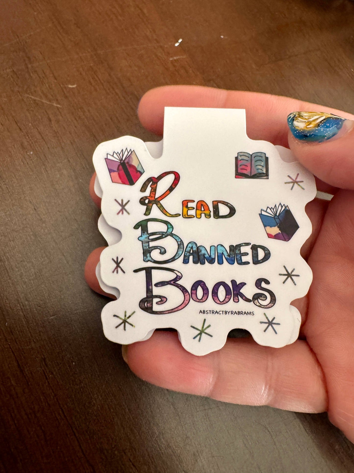 Read Banned Books Magnetic Bookmark