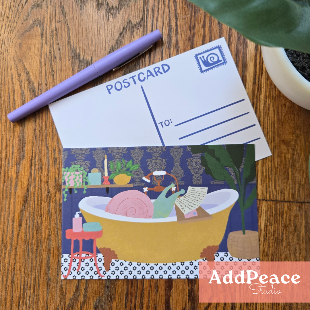 Snail Mail Illustrated Postcard Set | 12 Bookish & Whimsical Postcards
