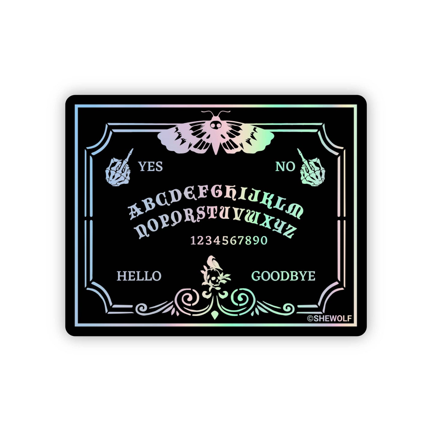 Ouija Holographic Sticker