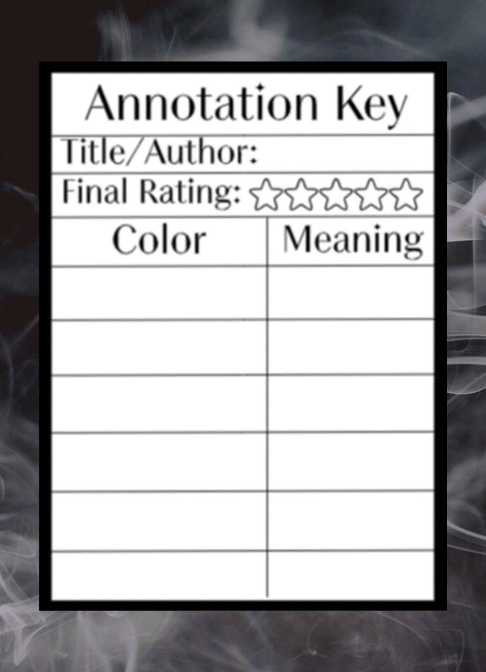 Book Lover’s Annotation Key Blanks | Annotation Accessories