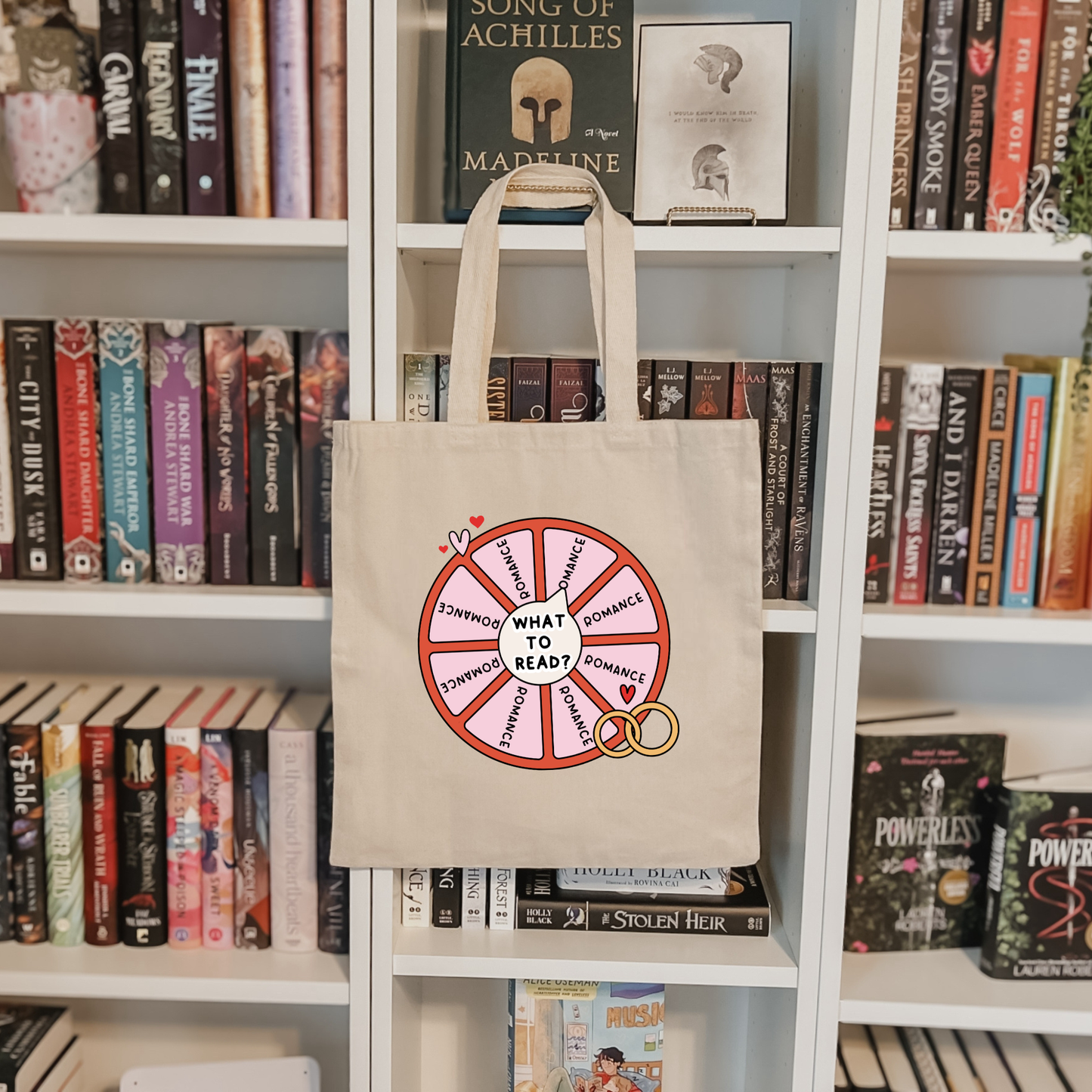 What to Read Romance Tote Bag – Bookish Canvas Bag