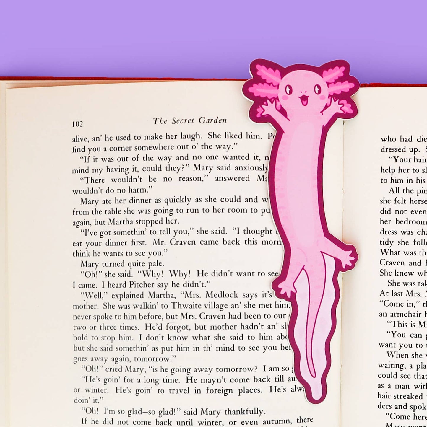 Wiggly Axolotl Cute Bookmark