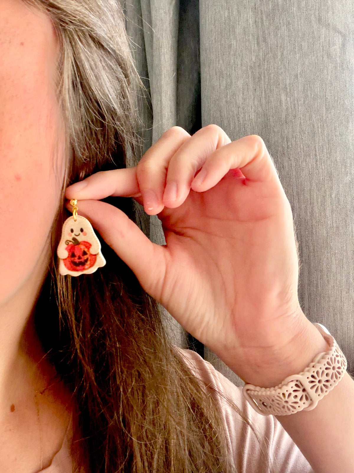 Cute Halloween Earrings | Candy Corn, Frankenstein & Ghost Clay Earrings