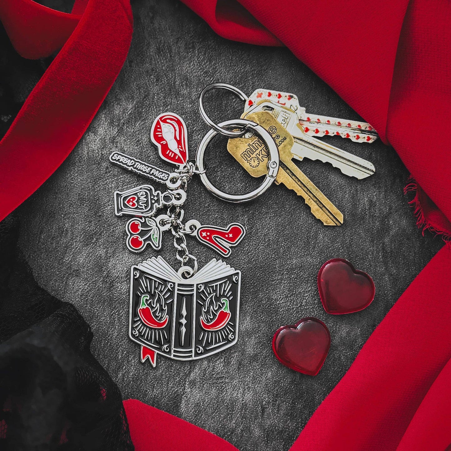 A Little Wicked Bag Charm | Dark Romance Bookish Bag Accessory