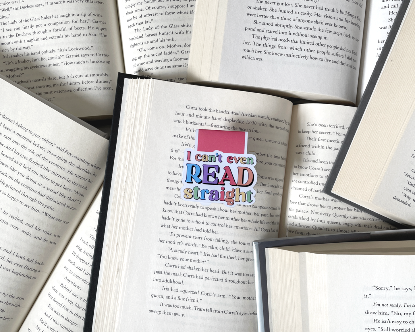 I Can’t Even Read Straight Magnetic Bookmark | LGBTQ+ Pride Bookmark