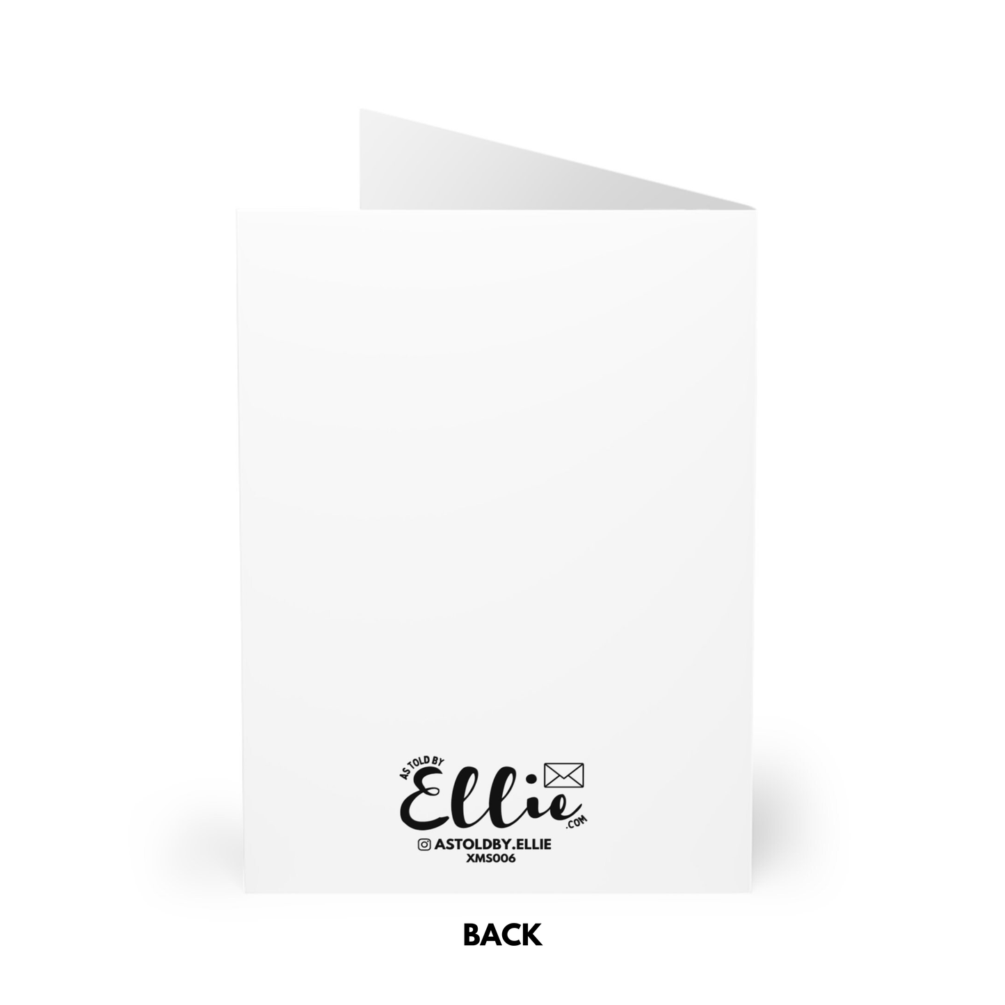 White card with black text and brand logo on a white background