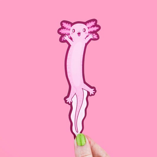 Wiggly Axolotl Cute Bookmark