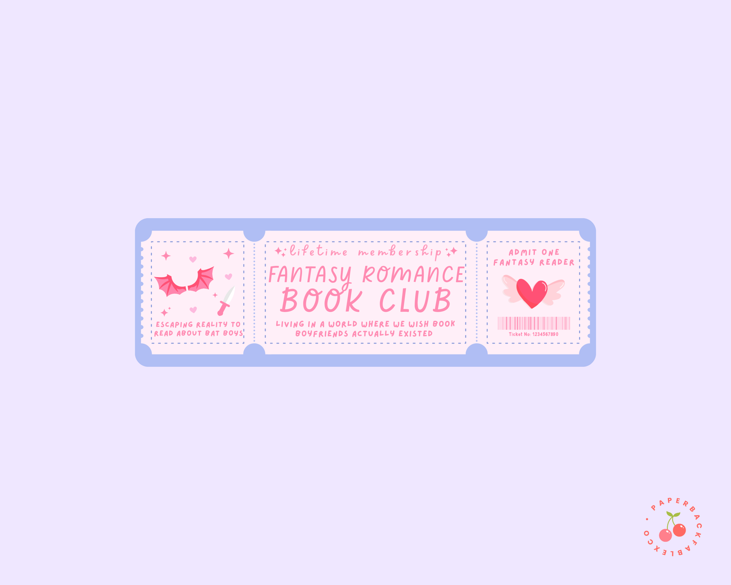 Fantasy Romance Bookmark