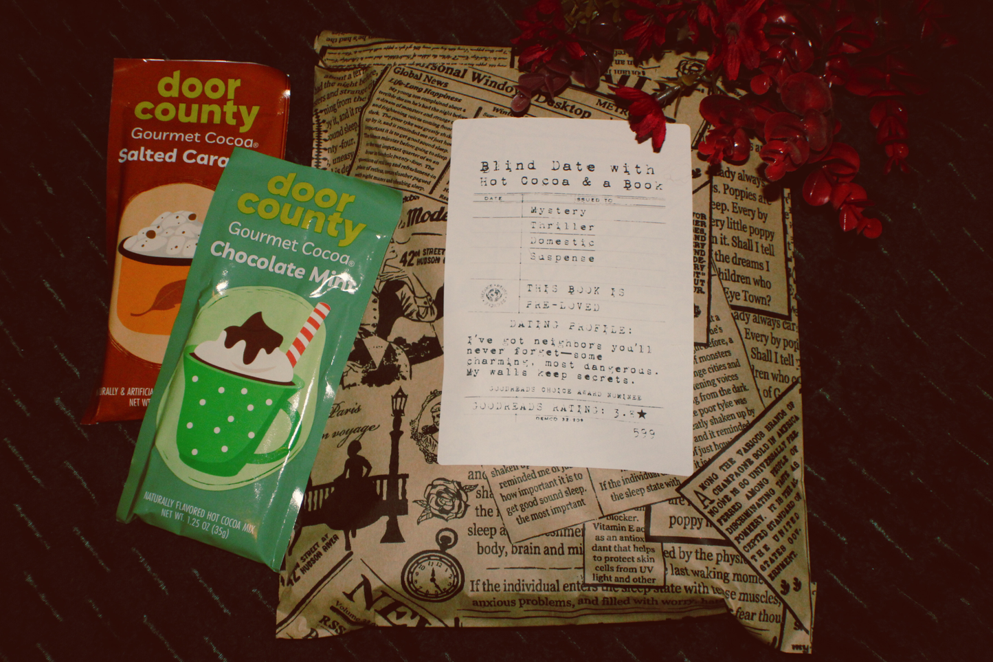 Blind Date with a Book & Hot Cocoa Gift Set