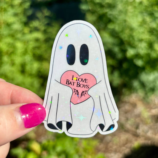 I Love Bat Boys Sticker