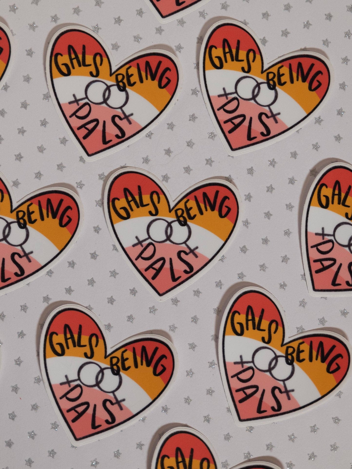 Gals Being Pals Sticker | Lesbian Pride Vinyl Sticker