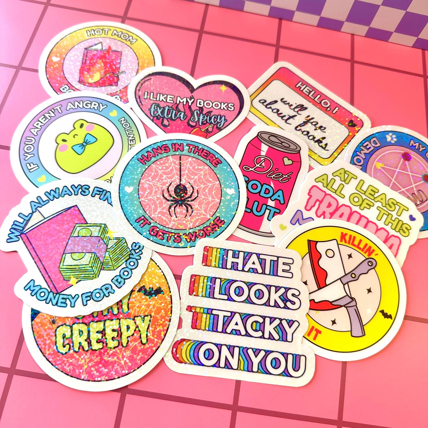 Merry and Bright Vinyl Sticker